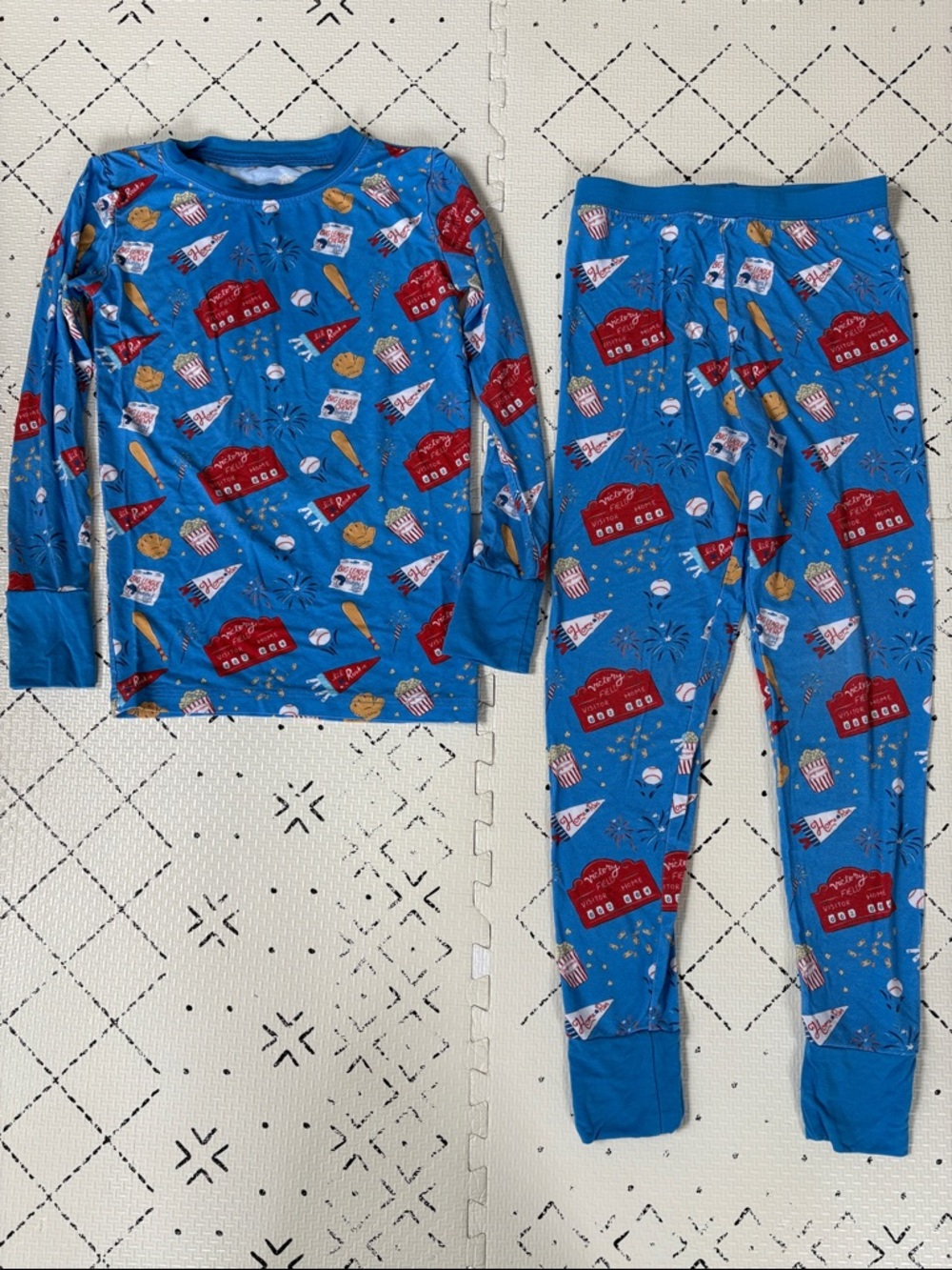 Kiki and Lulu baseball pjs